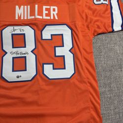 Anthony Miller Signed Autograph Custom Jersey - Beckett Coa. - Denver Broncos