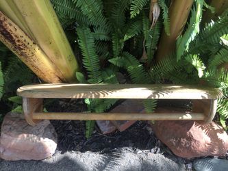 Rustic Barn Beachy Beautiful Solid wood or oak shelf with rack