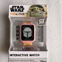 Disney Star Wars Grogu  Interactive Kids Touch Screen Interactive Watch 