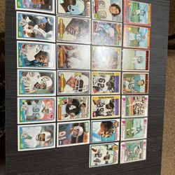 26 Miami Dolphins 1970s & 80s Football Cards With HOFerd, Stars Buoniconti, Little, Langer, Etc