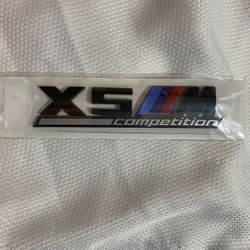 BMW F95 X5M Competition Trunk Emblem