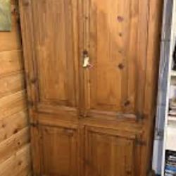Pier One Knotty Pine Armoire 