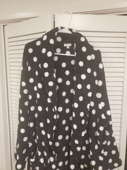 Polka Dot Bath Robe Like New 26/28