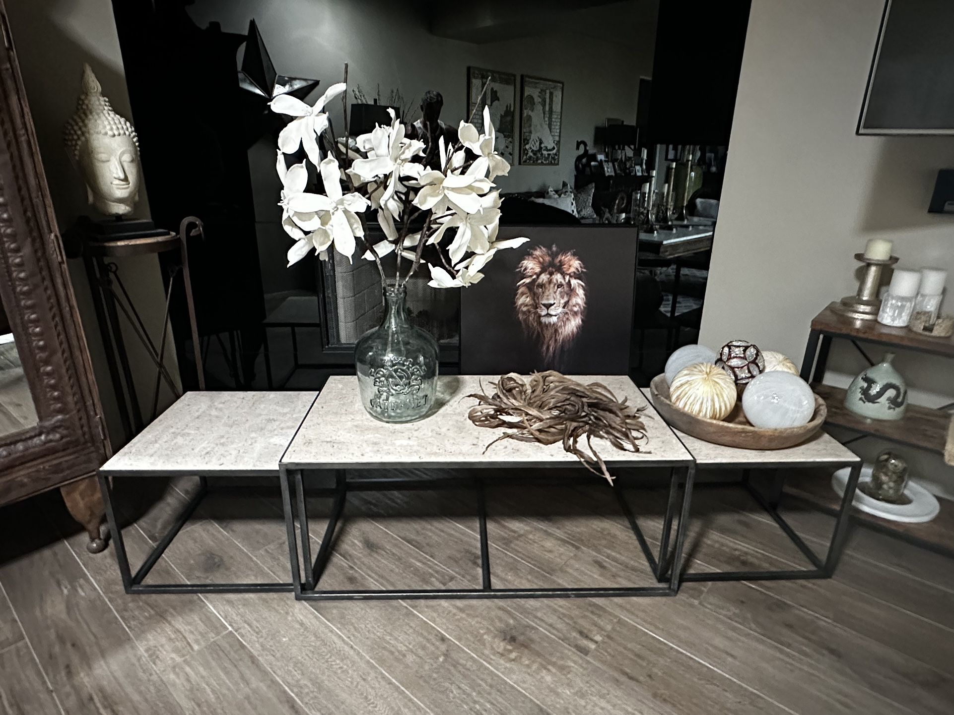 Coffee Table With Two Nesting Tables