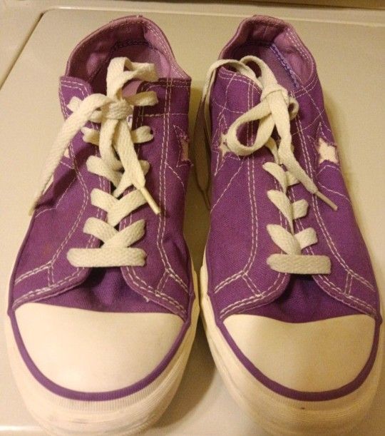 Women's Converse One Star Purple Sneakers Size 7 1/2