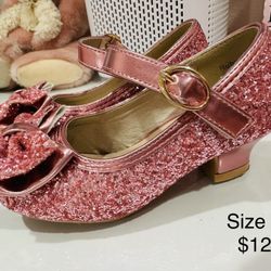 Pink Princess Shoes- Size 7 toddler