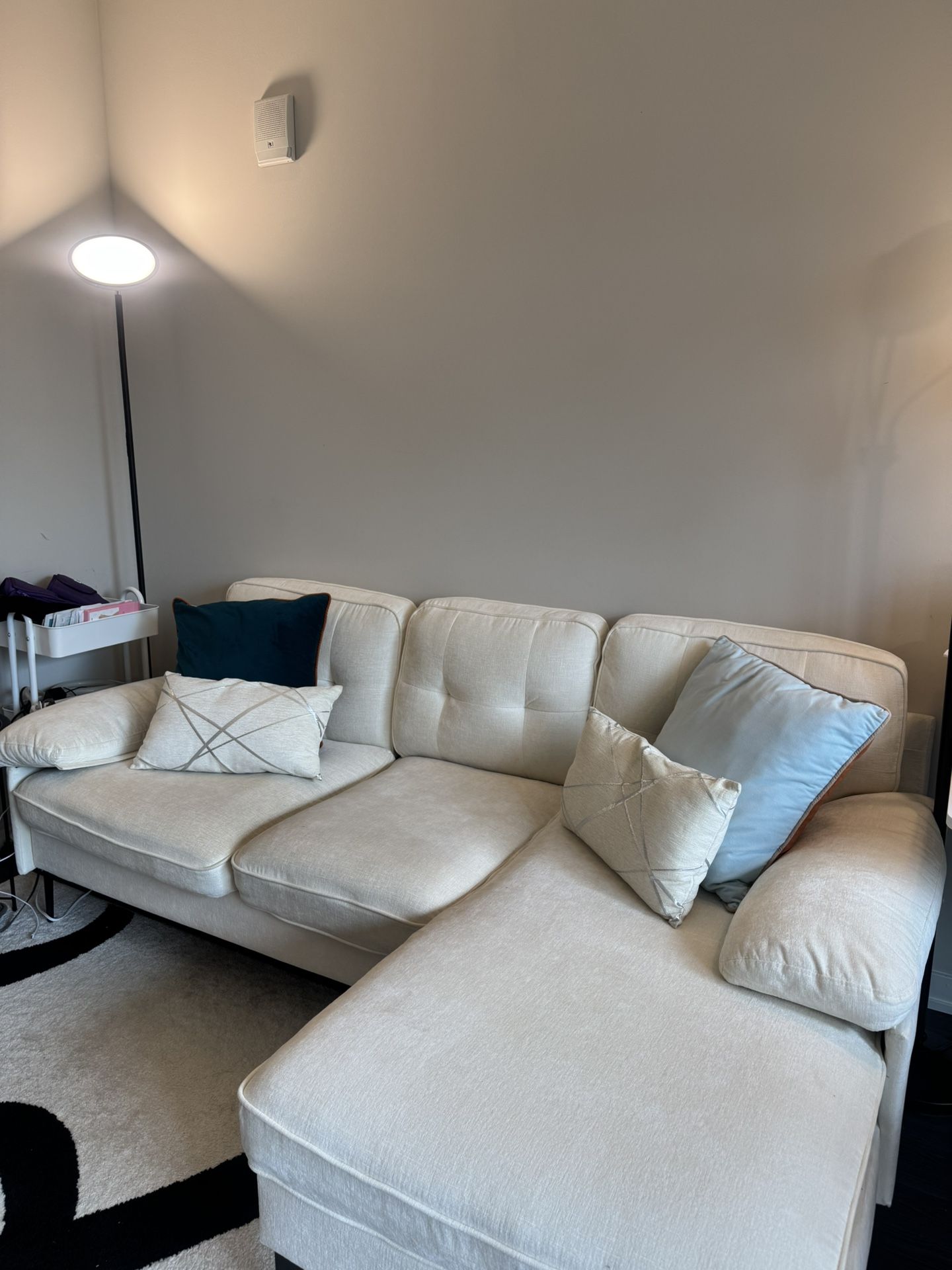 Convertible 83” L-Shape Sectional Sofa