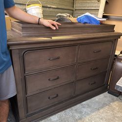 Solid Wood Baby dresser with Changing table 