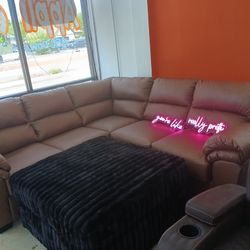 Nice Beautiful Leather Sectional 