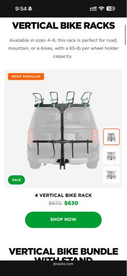 4 Vertical Bike Rack