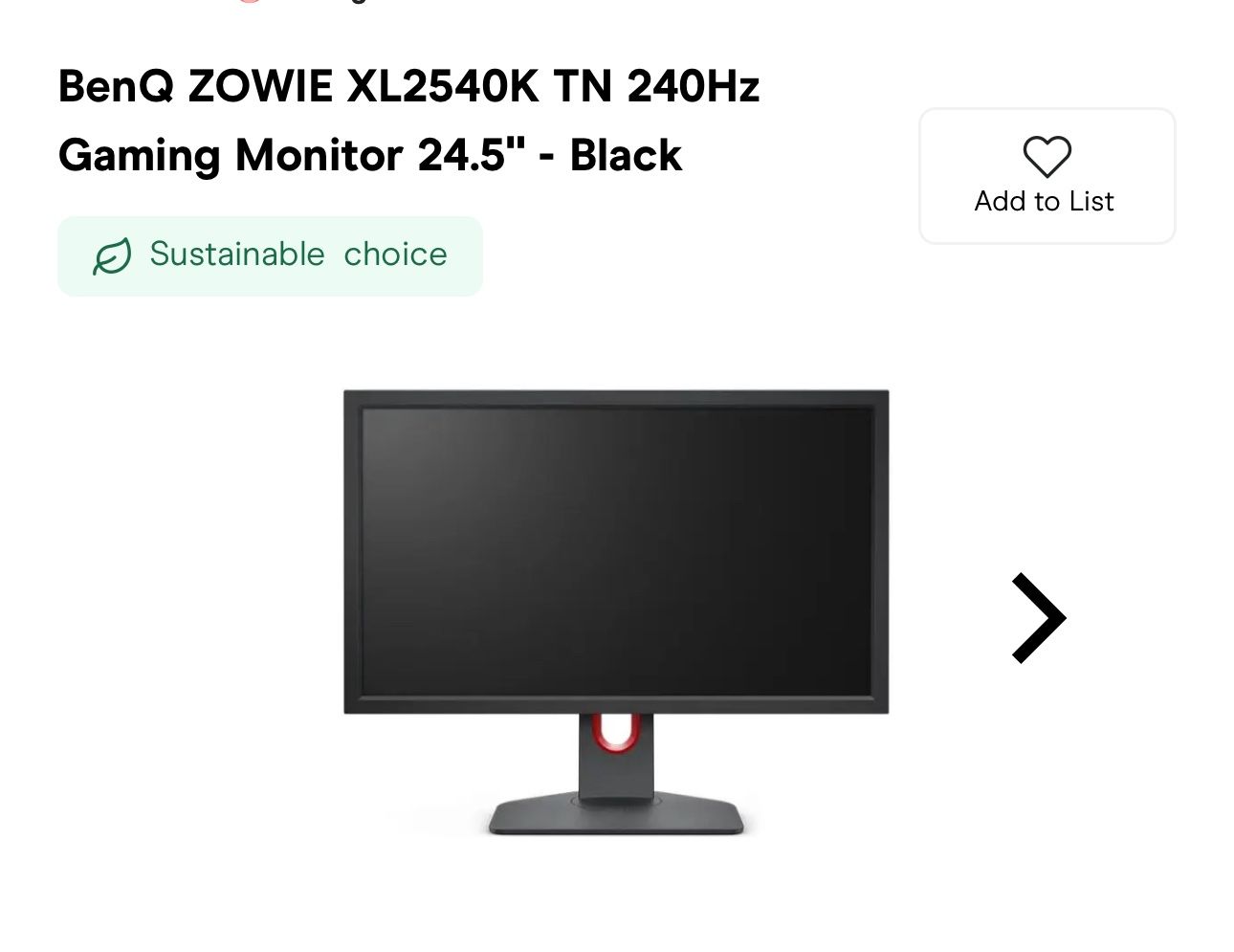 BenQ Zowie monitor