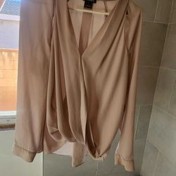 Womens Nude Dress Shirt 
