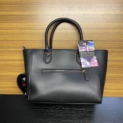 Wine/Beverage Purse 3 Liter Insulated Beverage Holder Black