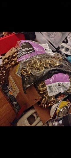 New 20ft chains $55/ratchet binders $55 all new