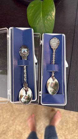 Collector spoons Disneyland & QueenMary