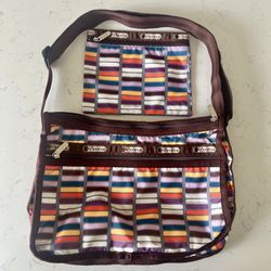 LeSportsac Deluxe Everyday Crossbody Shoulder Bag with matching pouch