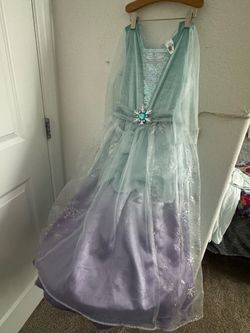 Icy snow Princess Costume Dress with Cape Lights up