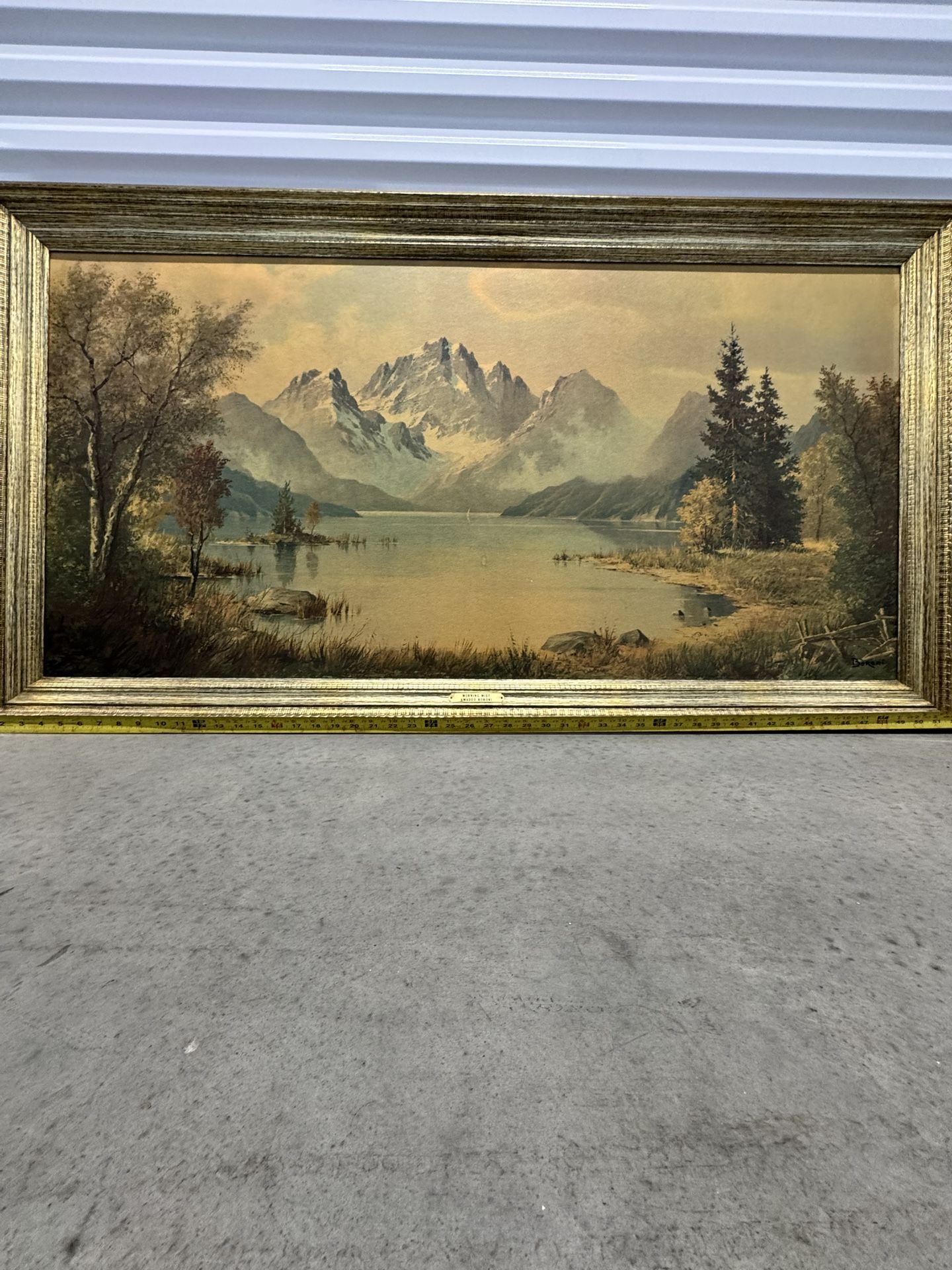 Very Large Morning Mist Amadeo Boroni Framed Print