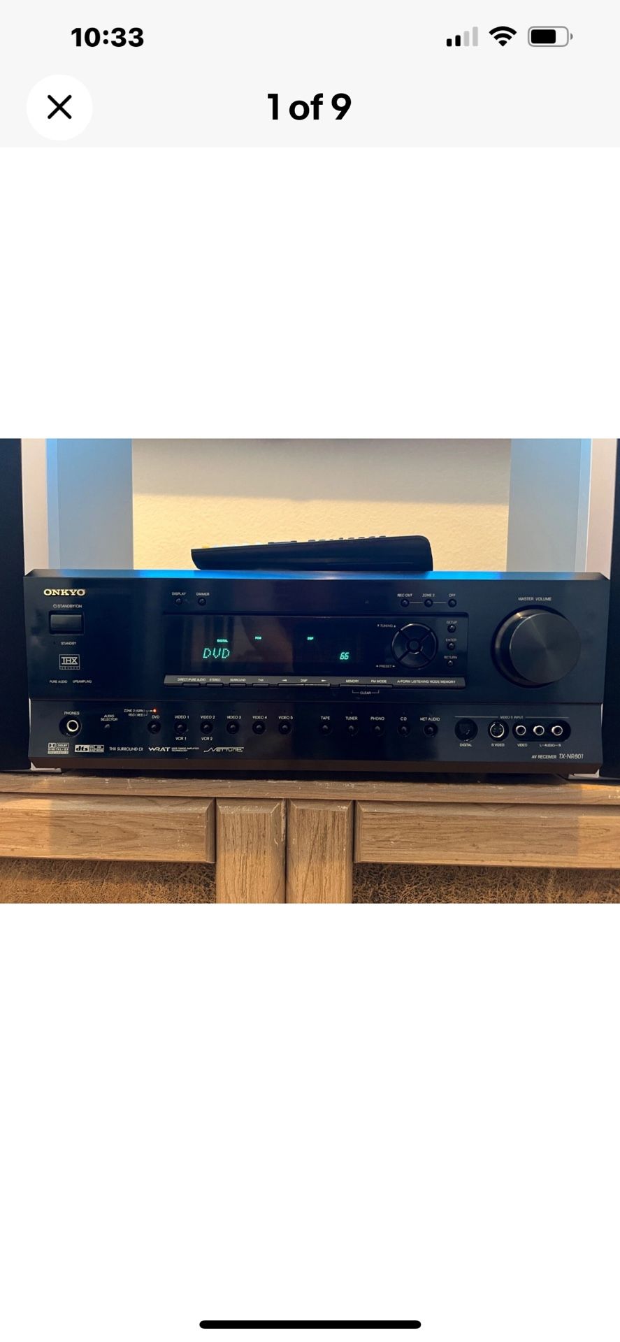 Onkyo TX-NR801 7.1 Channel, 700 Watt Receiver Super Heavy & Huge / Tested Works