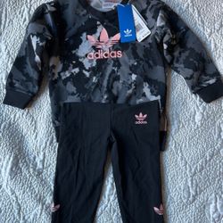 Adidas Originals Girl Matching Set 3T 