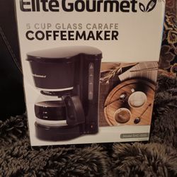 $15 New In Box 5 Cup Coffee Maker. 