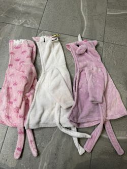 Baby Girl Robes 0-9 Months- 3 Count 