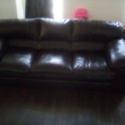 Black Leather Couches Loveseat &Sofa
