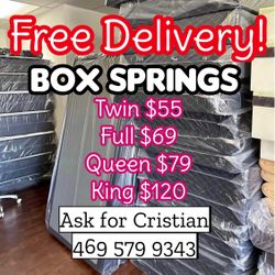 Box Springs Twin box Full box Queen box King box Bases para colchon Box spring