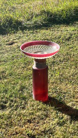 Glass Bird Bath