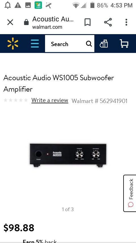 Acoustic Audio Subwoofer Amplifier