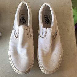 Men’s White Vans Size 11.5