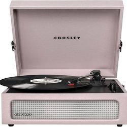 Crosley CR8017B-AM Voyager Vintage Portable Vinyl Record Player Turntable with Bluetooth in/Out and Built-in Speakers, Amethyst
