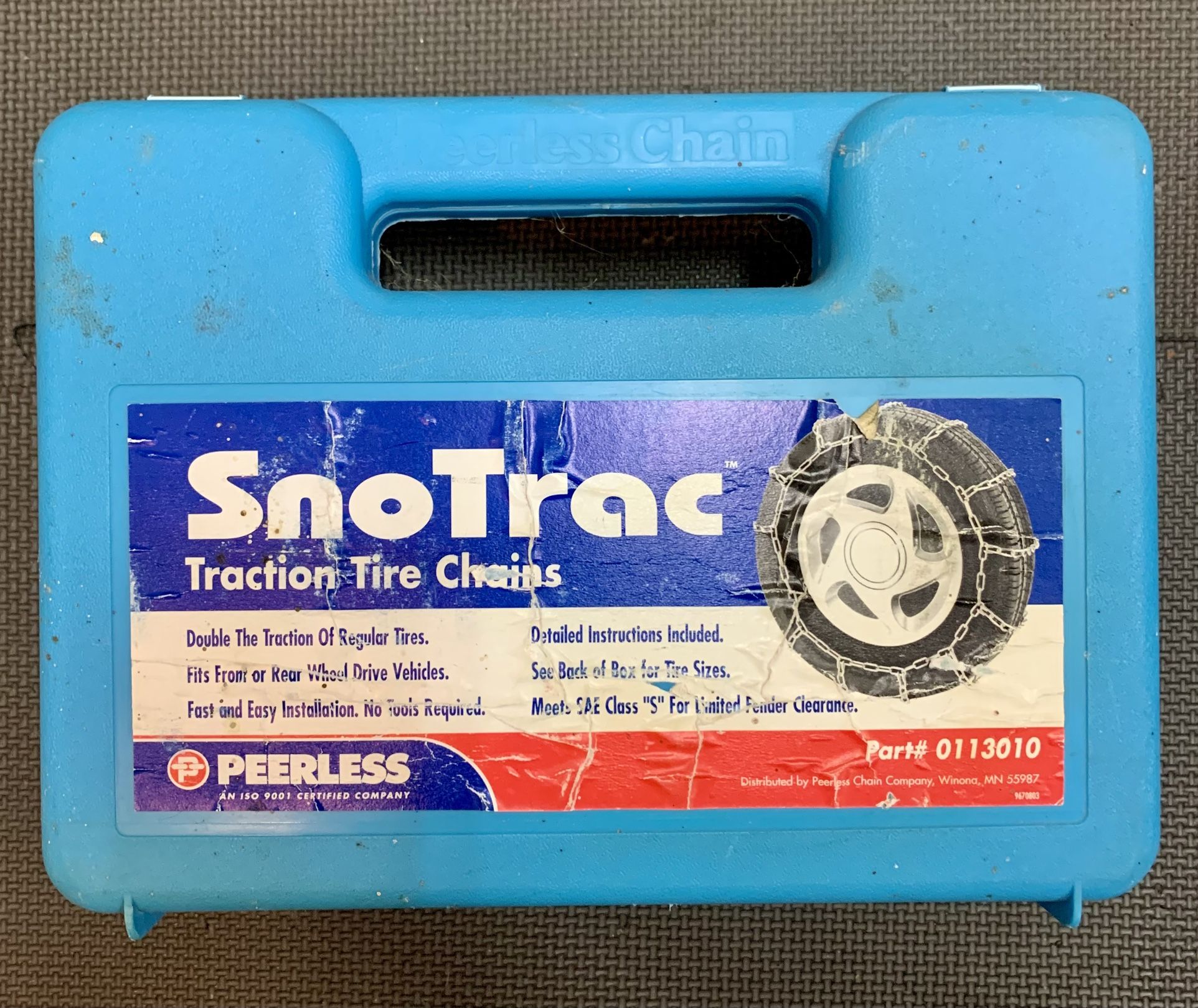 Snow Tire Chains (fits many tire sizes)