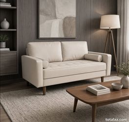 Mid Century Modern Upholstered Loveseat