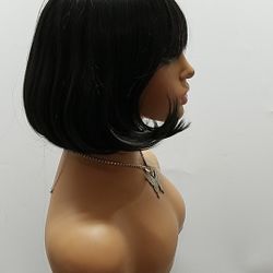 Short Black Straight Wig