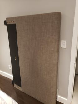 3-year-old Grey Bed with front drawer and queen mattress free