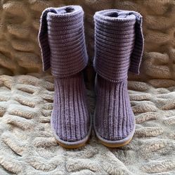 Ugg Classic Cardy Fold Over Knit Boots