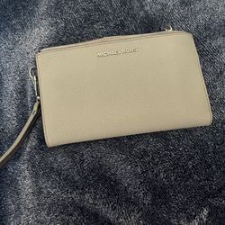 Gray Michael Kors Jet Set Double-zip Wristlet 