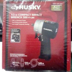 Husky 1/2" Compact Impact Wrench 500 Ft-LBS