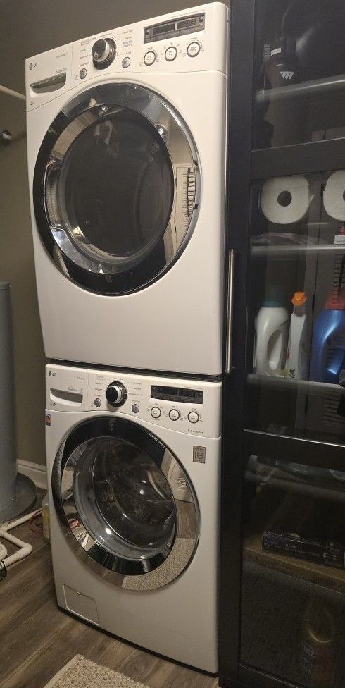 LG STACKABLE WASHER AND DRYER 