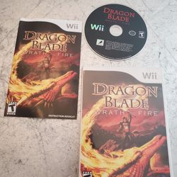 Dragon Blade: Wrath of Fire (Nintendo Wii, 2007) Complete With Manual & Tested