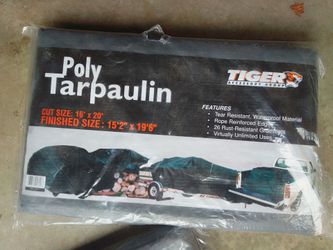 Two 15 ft x 19 ft Tarps