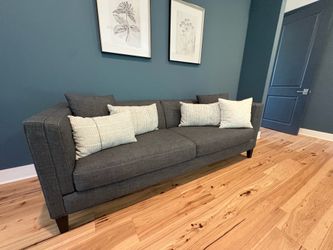 Beautiful Modern Charcoal Gray Couch Sofa