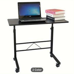 New in box Side Table On Wheels