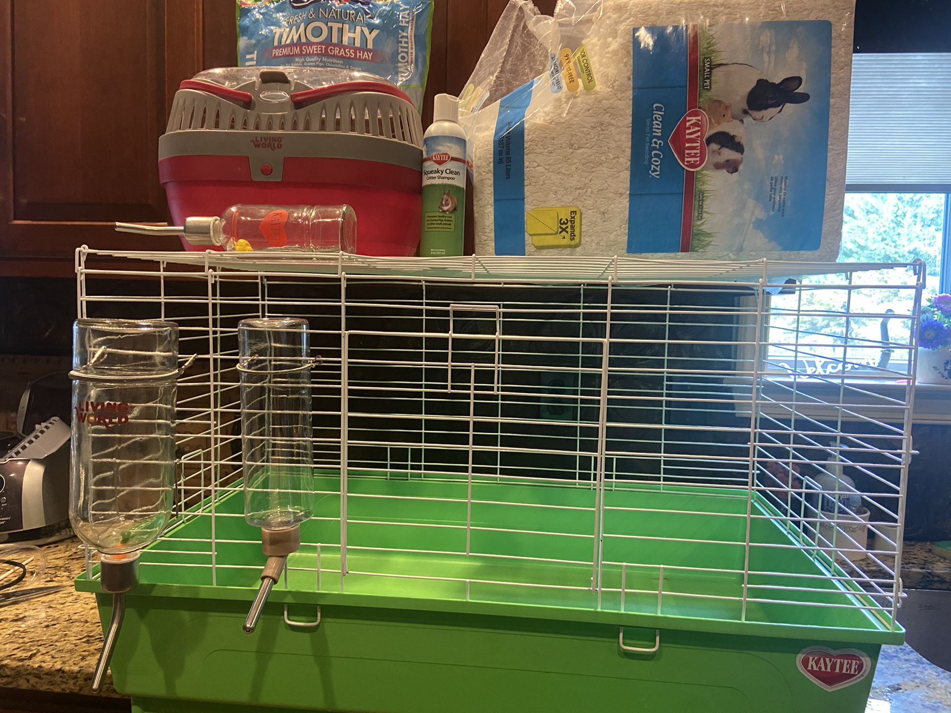 Guinea Pig/Dwarf Rabbit Cage & Supplies