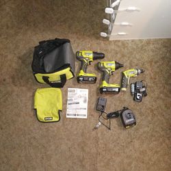 Ryobi Three Drill Set