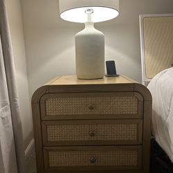 Natural Ash Wood Nightstands (2)