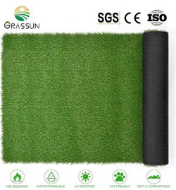 Artificial Grass Turf 3ft x 8 ft, 5 Tone Fake Faux Grass Rug Indoor Outdoor Synthetic Turf Mat for Garden Lawn Patio Balcony, Mats for Dog and Puppy
