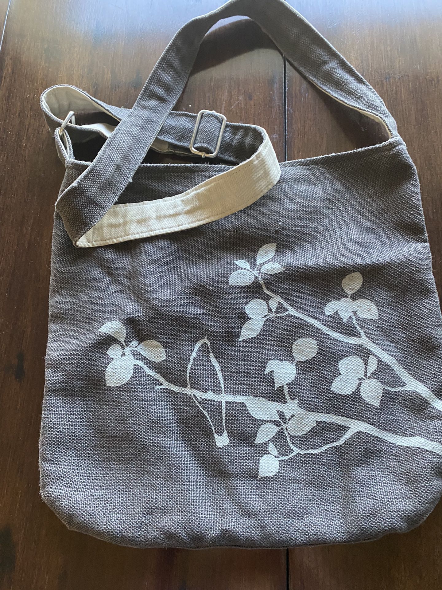 Uzura Seattle Designer Cotton Canvas Messenger Bag Purse