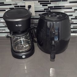 Airfryer and Coffee Maker Combo. 